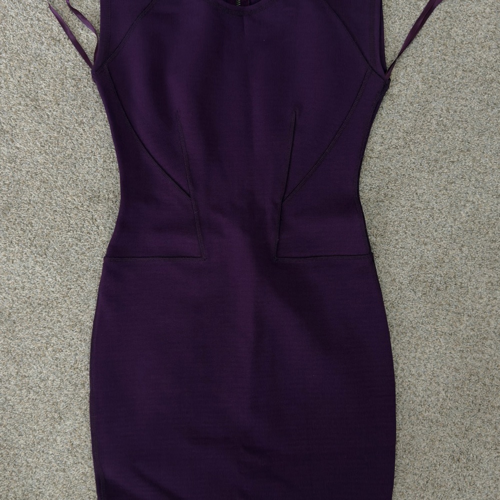 French Connection Deep Purple Mini Dress